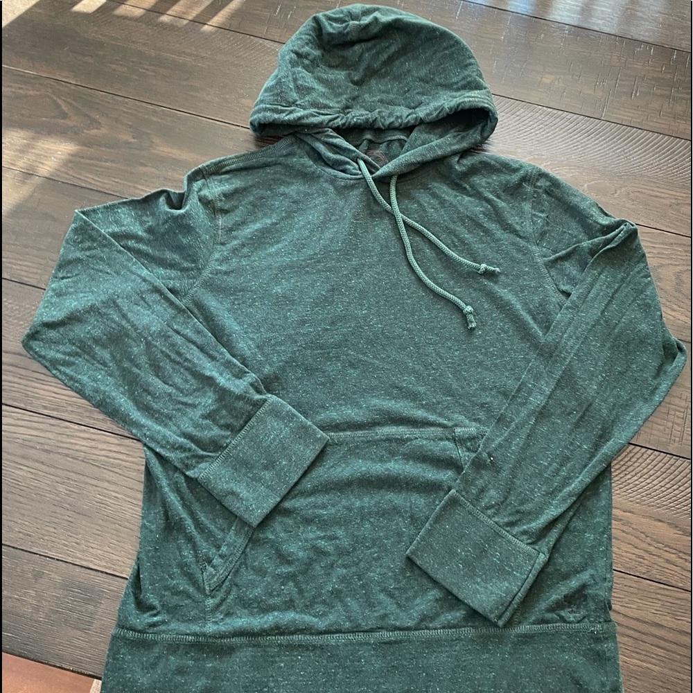 American eagle L deep teal green super soft hoodie